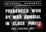 Immagine di War Admiral vincendo il Preakness Stakes Baltimore Maryland USA, 1937, secondo 5 filmato di repertorio 65675051417