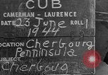 Image of American soldiers Cherbourg Normandy France, 1944, second 53 stock footage video 65675051430