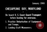 Standbild United States Coast Guard Chesapeake Bay Maryland USA, 1944, aus Sekunde 11 historischem Filmmaterial Videoclip 65675051446