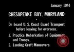 Standbild United States Coast Guard Chesapeake Bay Maryland USA, 1944, aus Sekunde 15 historischem Filmmaterial Videoclip 65675051446
