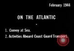 Image of Troop ship Convoy Atlantic Ocean, 1944, second 3 stock footage video 65675051447