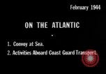 Image of Troop ship Convoy Atlantic Ocean, 1944, second 5 stock footage video 65675051447