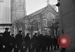 Image of United States Coast Guard personnel march in formation to Sunday service at a church England United Kingdom, 1944, second 19 stock footage video 65675051454