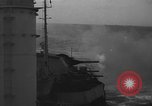 Image of United States Destroyer firing her guns Atlantic Ocean, 1944, second 58 stock footage video 65675051465
