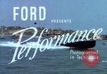 Image of motorboat pulling man and woman balanced on aquaplane United States USA, 1939, second 4 stock footage video 65675051556
