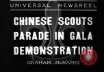 Standbild chinesischen Pfadfinder Shanghai China, 1936, aus Sekunde 1 historischem Filmmaterial Videoclip 65675051561
