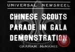 Standbild chinesischen Pfadfinder Shanghai China, 1936, aus Sekunde 5 historischem Filmmaterial Videoclip 65675051561