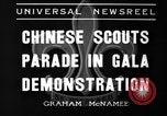 Standbild chinesischen Pfadfinder Shanghai China, 1936, aus Sekunde 8 historischem Filmmaterial Videoclip 65675051561
