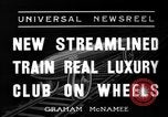 Image of streamlined train Chicago Illinois USA, 1936, second 3 stock footage video 65675051563
