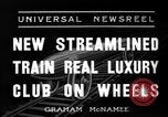 Image of streamlined train Chicago Illinois USA, 1936, second 5 stock footage video 65675051563