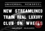 Image of streamlined train Chicago Illinois USA, 1936, second 6 stock footage video 65675051563