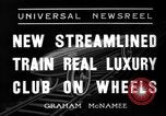 Image of streamlined train Chicago Illinois USA, 1936, second 8 stock footage video 65675051563