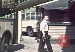 Image of buses in garage United States USA, 1937, second 1 stock footage video 65675051568