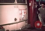 Image of buses in garage United States USA, 1937, second 52 stock footage video 65675051568
