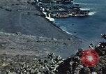 Image of famous American flag raising Mount Suribachi Iwo Jima, 1945, second 14 stock footage video 65675051573