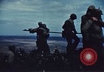 Image of famous American flag raising Mount Suribachi Iwo Jima, 1945, second 15 stock footage video 65675051573