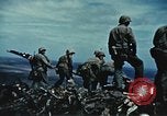 Image of famous American flag raising Mount Suribachi Iwo Jima, 1945, second 19 stock footage video 65675051573