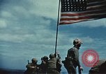 Image of famous American flag raising Mount Suribachi Iwo Jima, 1945, second 23 stock footage video 65675051573