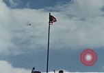 Image of famous American flag raising Mount Suribachi Iwo Jima, 1945, second 62 stock footage video 65675051573