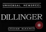 Image John Dillinger Chicago Illinois USA, 1934, de la seconde 3 séquences d'archives historiques vidéo 65675051581