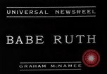 Image of George Herman Ruth Junior Washington DC United States USA, 1934, second 3 stock footage video 65675051592