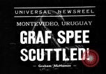 Standbild Deutsche Kreuzer Admiral Graf Spee Montevideo Uruguay, 1939, aus Sekunde 1 historischem Filmmaterial Videoclip 65675051596