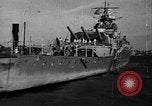 Standbild Deutsche Kreuzer Admiral Graf Spee Montevideo Uruguay, 1939, aus Sekunde 15 historischem Filmmaterial Videoclip 65675051596
