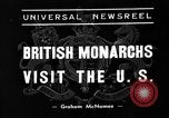 Image of British monarchs visit Washington DC in 1939 Washington DC USA, 1939, second 4 stock footage video 65675051600