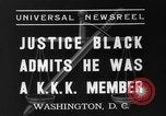 Immagine di Hugo ammette nero KKK membership Washington DC USA, 1937, secondo 4 filmato di repertorio 65675051613