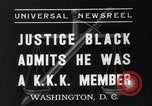 Immagine di Hugo ammette nero KKK membership Washington DC USA, 1937, secondo 5 filmato di repertorio 65675051613