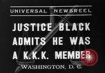 Immagine di Hugo ammette nero KKK membership Washington DC USA, 1937, secondo 6 filmato di repertorio 65675051613