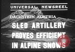 Image of sled artillery Austria, 1935, second 5 stock footage video 65675051629