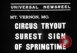 Image of Seils-Sterling Circus animal auditions Mount Vernon Missouri USA, 1935, second 4 stock footage video 65675051633