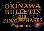 Standbild Schlacht von Okinawa Okinawa Ryukyu Inseln, 1945, aus Sekunde 4 historischem Filmmaterial Videoclip 65675051714