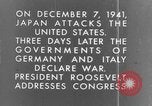 Image En réaction aux bombardements de Pearl Harbor l'Amérique Washington DC USA, 1941, de la seconde 29 séquences d'archives historiques vidéo 65675051746