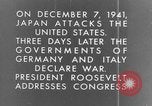 Image En réaction aux bombardements de Pearl Harbor l'Amérique Washington DC USA, 1941, de la seconde 30 séquences d'archives historiques vidéo 65675051746