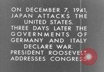 Image En réaction aux bombardements de Pearl Harbor l'Amérique Washington DC USA, 1941, de la seconde 34 séquences d'archives historiques vidéo 65675051746