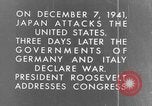 Image En réaction aux bombardements de Pearl Harbor l'Amérique Washington DC USA, 1941, de la seconde 35 séquences d'archives historiques vidéo 65675051746