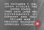Image En réaction aux bombardements de Pearl Harbor l'Amérique Washington DC USA, 1941, de la seconde 36 séquences d'archives historiques vidéo 65675051746