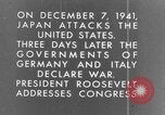 Image En réaction aux bombardements de Pearl Harbor l'Amérique Washington DC USA, 1941, de la seconde 39 séquences d'archives historiques vidéo 65675051746