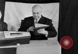 Image of Henry Kaiser demonstrates prefabricated ship assembly United States USA, 1942, second 1 stock footage video 65675051748