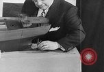 Image of Henry Kaiser demonstrates prefabricated ship assembly United States USA, 1942, second 7 stock footage video 65675051748