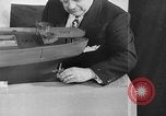 Image of Henry Kaiser demonstrates prefabricated ship assembly United States USA, 1942, second 8 stock footage video 65675051748