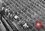 Image of Henry Kaiser demonstrates prefabricated ship assembly United States USA, 1942, second 24 stock footage video 65675051748