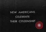 Image of Americans celebrate citizenship during World War II New York City USA, 1943, second 1 stock footage video 65675051753