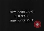 Image of Americans celebrate citizenship during World War II New York City USA, 1943, second 4 stock footage video 65675051753