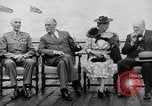 Image of President Roosevelt and Winston Churchill outside at Quebec Conference Quebec Canada, 1943, second 16 stock footage video 65675051786