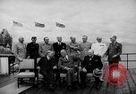Image of President Roosevelt and Winston Churchill outside at Quebec Conference Quebec Canada, 1943, second 19 stock footage video 65675051786