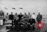Image of President Roosevelt and Winston Churchill outside at Quebec Conference Quebec Canada, 1943, second 21 stock footage video 65675051786