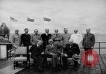 Image of President Roosevelt and Winston Churchill outside at Quebec Conference Quebec Canada, 1943, second 22 stock footage video 65675051786